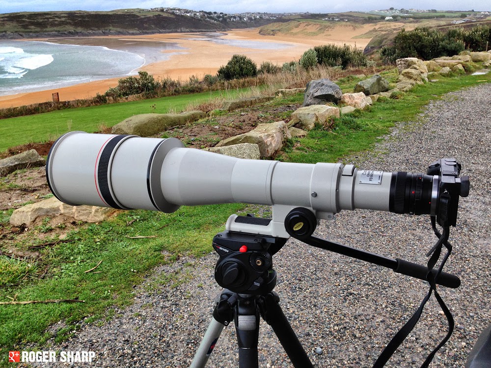 Canon FD 800mm on a Sony NEX 7, photo by Roger Sharp